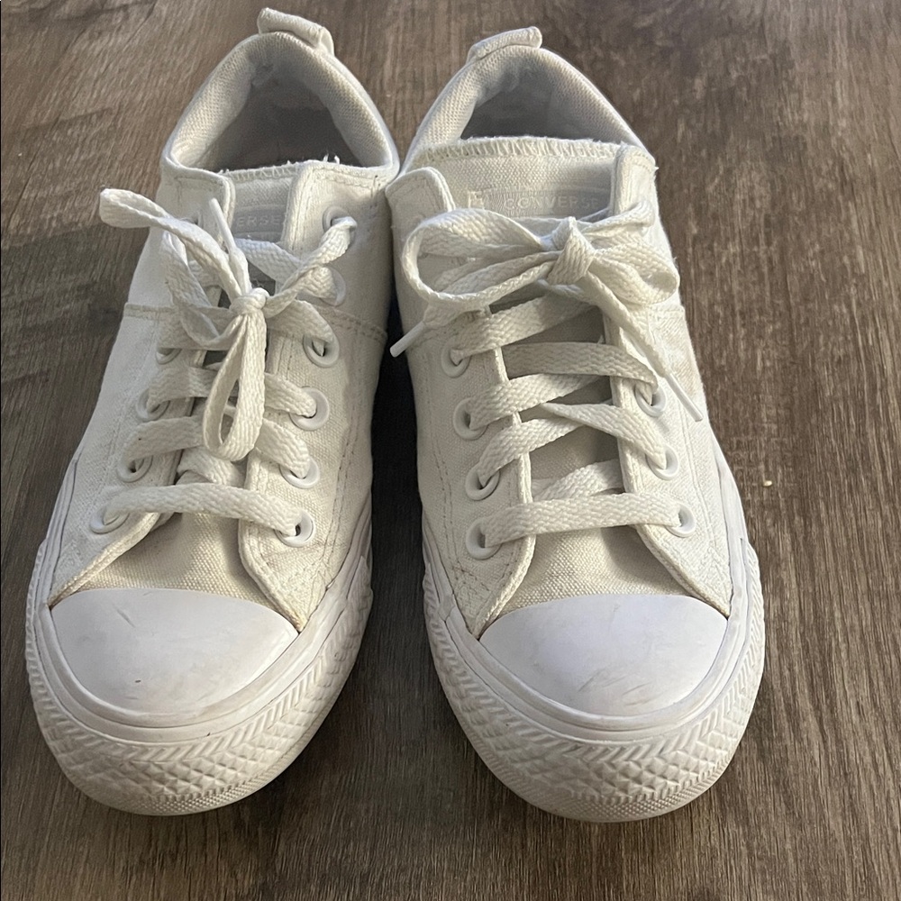 Converse White Canvas Sneakers